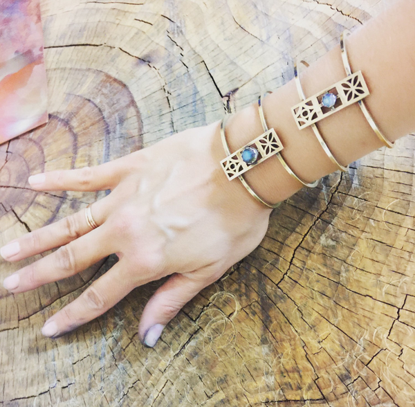 Labradorite Cinder Cuff