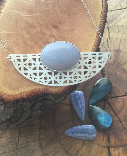 Atomic Blue Desert Necklace