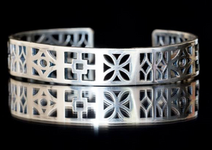 breeze block cuff by Mary Beth Heishman