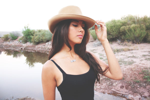 Turquoise Block Necklace