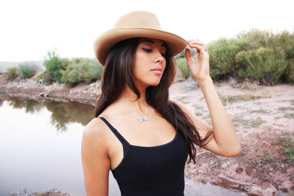 Turquoise Block Necklace